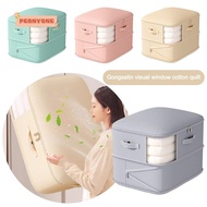 PEONYTWO Clothes Quilt Storage Bag, Self Compression Space Saving Compression Duvet Storage Bag, Por