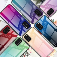 Gradient Glass Case Xiaomi Poco M3 PocoM3 XiaomiPocoM3 Casing HP