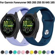 18mm 20mm 22mm Silicone Strap for Garmin Forerunner 965 265 255 55 645 245 165 265S Sport Wristband 