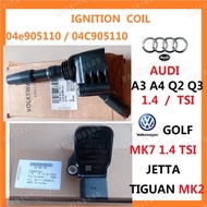 Genuine VW IGNITION COIL VW GOLF MK7 1.4 TSI JETTA TIGUAN MK2 AUDI A3 A4 Q2 Q3 1.4 04C905110L 04C905110J 04E905110E