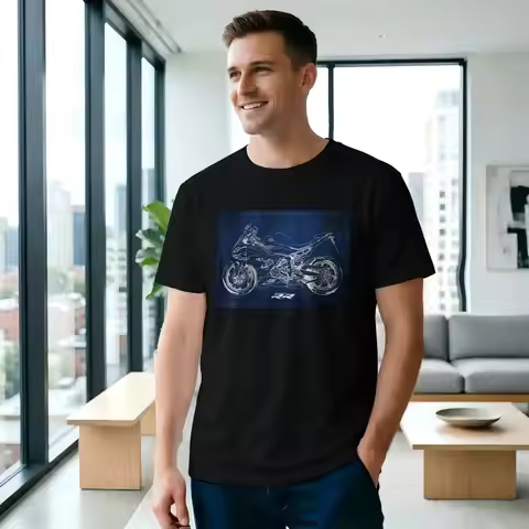 Sport Motorcycle Bike Motorbike Men T Shirts GS Creative Tees Short Sleeve Crewneck 100% Cotton Grap