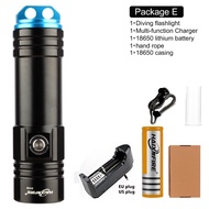 HaixnFire โคมไฟกันน้ำสำหรับการดำน้ำ DV28สกูบ้า2500ลูเมนโคมไฟหาไฟฉายดำน้ำใต้น้ำโคมไฟปลา