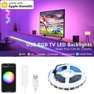 cod USB Homekit WiFi 5050 RGB LED Lights Strip 1m 2m 3m 4m 5m Dimmable Siri Voice Control Lighting L