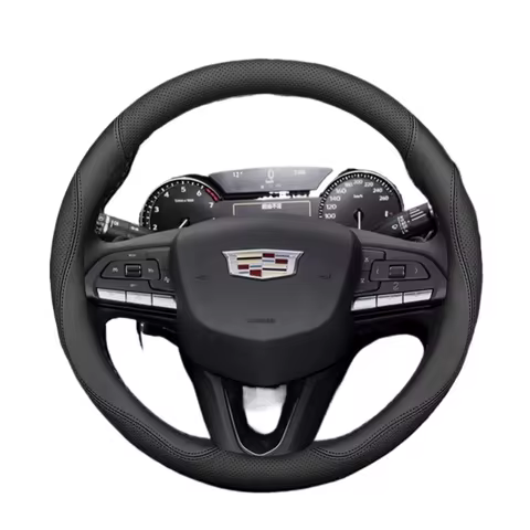 Leather Car Steering Wheel Cover for Cadillac Escalade Optiq XT4 CT5 Lyriq XT6 XT5 Steering Wheels I