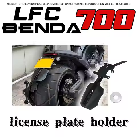 For BENDA LFC 700 LFC 700 motorcycle modified short tail license plate frame upward license plate fr