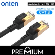 ONTEN 1M 3M 5M CAT 8 Ethernet Cable OTN-E801