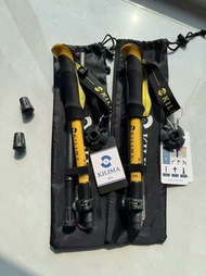 【清倉特價】日本7075航空鋁碳纖維登山杖超輕230g三節快折設計鎢鋼杖尖+防滑EVA握把