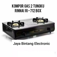PREMIUM Rinnai Kompor Gas 2 Tungku Jumbo RI - 712 BGX