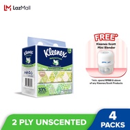 Kleenex Facial Tissue Soft Pack Natural Fresh - 2 PLY (160s x 4)