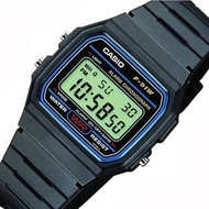 CASIO F91W-1A CLASSIC DIGITAL BLACK RESIN SPORTS ALARM CHRONOGRAPH WATCH NEW