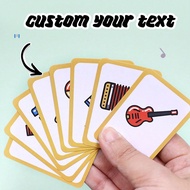 1 Bộ/18 Chiếc, Bộ Bài Tùy Chỉnh, Văn Bản Và Hình Ảnh Tùy Chỉnh, Có Thể Tùy Chỉnh 5 Ảnh, Bộ Bài Ảnh C