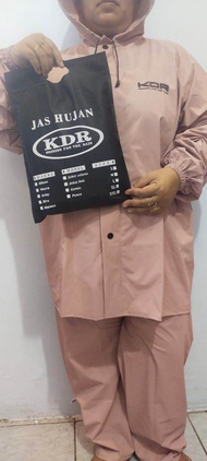 jas hujan setelan jaket celana peria wanita anti tembus air no rembes by kdr