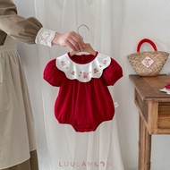 MERAH NORA ROMPER - Baby girl romper baby romper/ baby romper/ girls romper/ baby jumper/ baby jumpe