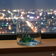 【愛台灣】原創手工吹製 玉山杯/威士忌杯/茶杯/冰山杯/日出 附杯