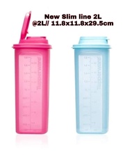 New slim line 2L 1 pcs, Tupperware slimline 2liter, Botol minum slimline