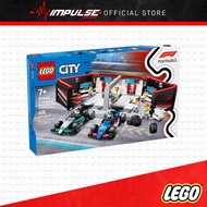LEGO 60444 City Formula 1 F1 Garage & Mercedes-AMG & Alpine Cars