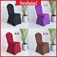 HOT_ Sarung Kerusi Plastik Sarung Kerusi Banquet Chair Cover Flexible Colorful Stretch Elastic Fabri