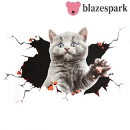 BLAZESPARK Simulation Cats Car Sticker, Universal PVC Car 3D Cat Stickers, Car Accessories 3D Cat Cr