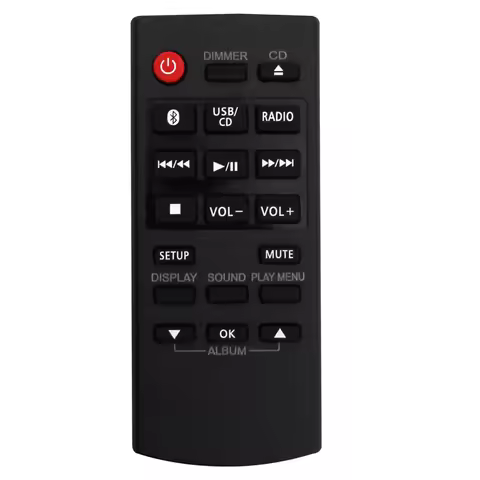 N87R N2QAYB000984 Replaced Remote for Panasonic CD Stereo Sub SA-PM250 SC-PM250 SC-PM600 SC-UX104 SC