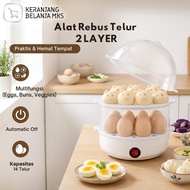 14 Egg Boiler Electric Egg Steam Double Layer