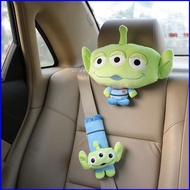 LF1 Cartoon Animals Car Headrest Seat Neck Pillow Lumbar Cute Plush RRFT