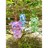 Jcraft sleeping bear Doll crochet Keychain