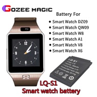 1 Pces LQ-S1 3.7V 380Mah Li-Ion Bateria แบตเตอรี่ลิเธียมไอออนโพลีเมอร์สมาร์ทวอทช์ AB-S1 Dj-09 Dz09 Gjd HKS-S1 FYM-M9 SCX-M9 Smart watch lithium ion polymer battery