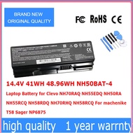 NH50BAT-4 Battery for Clevo NH70RAQ NH55EDQ NH50RA NH55RCQ NH58RDQ NH70RHQ NH58RCQ For machenike T58