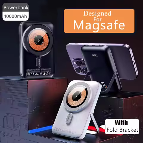 Travel 10000mAh Powerbank For Magsafe Wireless Charger Power Banks Fast Charge External Battery With