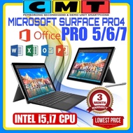 [READY STOCK] Microsoft Surface PRO 7/PRO 6/PRO 5/PRO 4/PRO 3/PRO 2/GO/GO 2 Intel i7/i5/M3 Tablet 2i