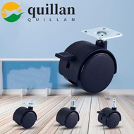 QUILLAN Chair Wheel Swivel Sliding Nylon For Industrial Furniture with Brake Trolley Replacement Sil