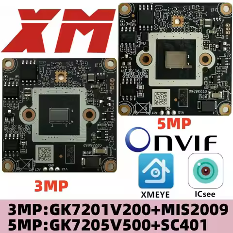 XM 5/3MP G5SF G3H GK7205V500+SC401 IP Camera Module Board 5MP 2880*1616 ONVIF XMEYE ICsee P2P RTSP F