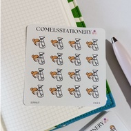 COMELS Spray Daily Chores Sticker Sheet for Planner Bullet Journals Journaling Diary