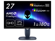 Alienware 27 Gaming Monitor - AW2725DM - 27-inch QHD 180Hz 1ms Display Fast IPS NVIDIA G-SYNC AMD Fr