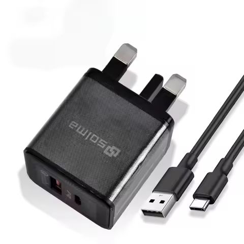 2-Ports Travel Charger with USB Ports - Multi-USB Charger for iPhone 17/16/15/11/10/9/XR for galaxy 