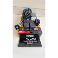 RELAY CABLE SET 2 RELAY H4 CABLE HEAD LAMP H4 SET 2 RELAY HEAT RESISTANT