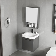 【SG Sellers】Bathroom Vanity Vanity Cabinet Bathroom Toilet Cabinet Basin Cabinet Toilet Mirror Cabinet Suspended Vanity Bathroom Cabinets Modern Hand Washing Washbasin