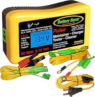 Battery Saver Premium 6 & 12 Volt 50W Pulse Charger, Maintainer & Tester (Gen. 3)