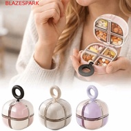 BLAZESPARK Magnetic Cube Pill Box, Round Magnetic Magnetic Cube Pill Organizer, Pill Storage Box 8 G