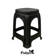 BLACK RATTAN CHAIR Meatball Bench/ Plastic Cafe Chair Plastic Rattan Bench ASFAH MAKASSAR