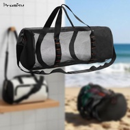 [Prasku] Multipurpose Mesh Duffle Bag 85L Zipper Closure Tote Bag for Diving Swimming Surf Travel Lu