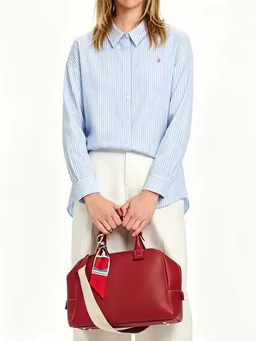 CH Loose Fit Multifunctional Striped Shirt 2026 New Item Can Be Worn Alone Layered Sunscreen Embroid