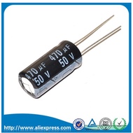 10PCS 50V 470UF 50 V / 470 UF Aluminum electrolytic capacitors Size 10*20mm 470UF 50V Electrolytic c