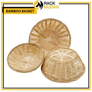 BAMBOO BASKET RATTAN BASKET USED DINING BASKET RATTAN BASKET DECORATIVE BASKET FILLED RATTAN