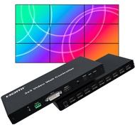 3x3 HDMI Video Wall Controller 1080P 9 Channel TV Wall Processor 2x2 2x3 2x4 3x2 Screen Splicing Mul