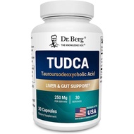Dr. Berg TUDCA 30 Capsules Supplement (Tauroursodeoxycholic Acid) - Powerful Formula for Liver Healt