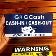 GCASH CASH IN AND CASH OUT SIGN PVC TYPE