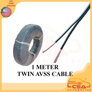 TWIN AVSS CABLE 20AWG 18AWG 16AWG ELECTRIC ELECTRICAL WIRE POWER CABLE SPEAKER WIRE 1METER