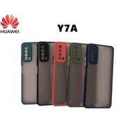 Camera Protection Phone Case Huawei Y7A Casing Matte Shockproof Back Cover