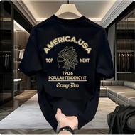 KATUN Black T-shirt Prince Head Quarter Indian Text Vintage Hair Cake Graphic Men Women Tops Retro S